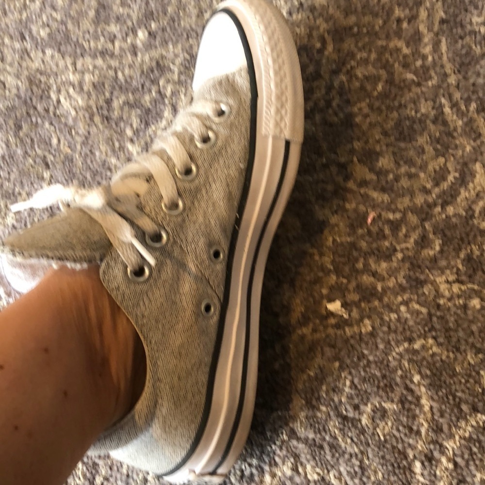 Converse in salt and pepper pattern in 7 like new new - Picture 2 of 9
